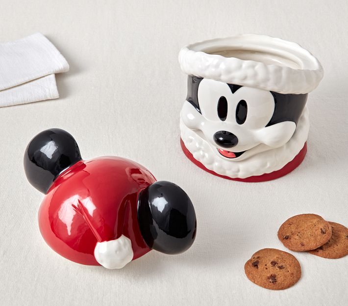 Disney Mickey Mouse Christmas Cookie Jar Kitchen outlet Salt & Pepper Shaker Bundle