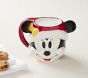 Disney Santa Mickey Mouse and Minnie Mouse Shaped Kids Mugs, Set of Two