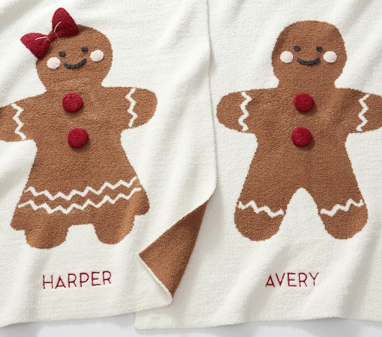 Fuzzy Gingerbread Baby Blanket