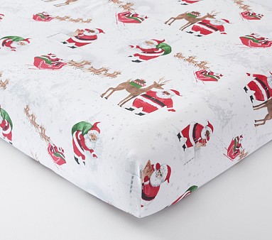 Deals Pottery Barn Kids Christmas crib bedding set