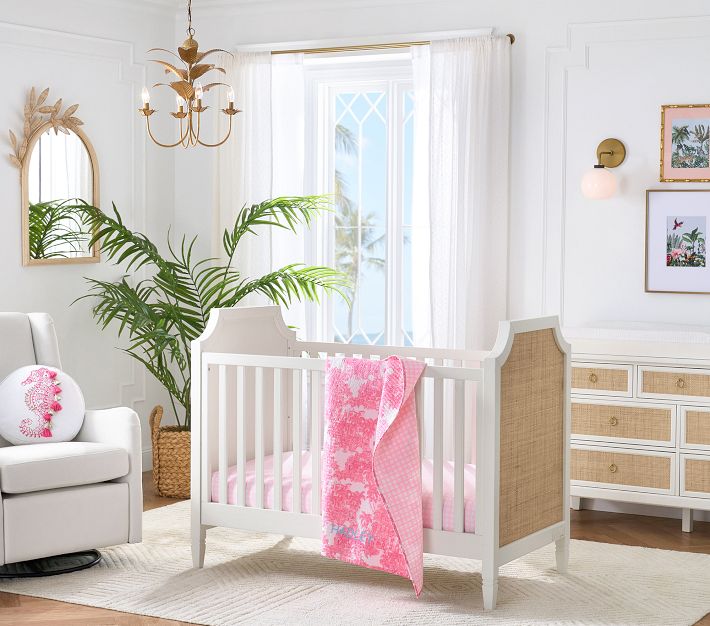 Ava Regency Caned Endpanel Crib Pottery Barn Kids