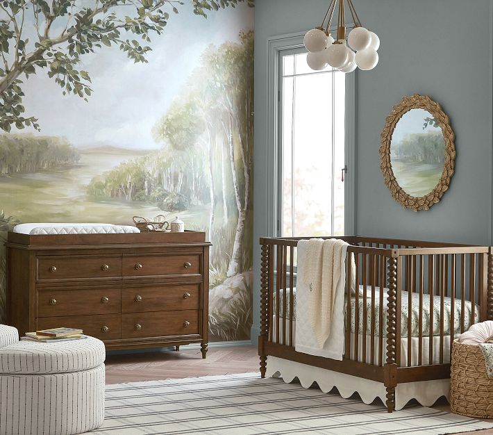 Crib skirt for crib with drawer hotsell