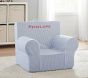 Kids Anywhere Chair&#174;, Chambray Blue Oxford Stripe Slipcover Only