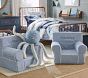 Kids Anywhere Chair&#174;, Chambray with White Piping