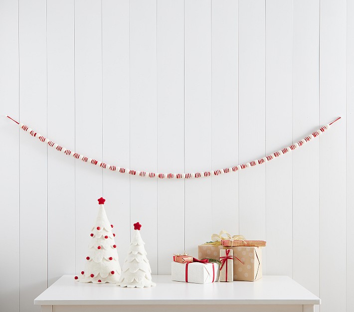 Striped Pom-Pom Garland