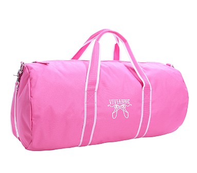 Mackenzie Bright Pink Solid Large Duffle Bag Pottery Barn Kids