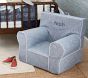 Kids Anywhere Chair&#174;, Chambray with White Piping