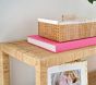 Rattan Accent Bookcase (20")