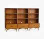 west elm x pbk Mid-Century 3 Hutch &amp; 3 Drawer Base Wall System