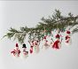 Snowmen Felted Wool Ornaments, Set of 6