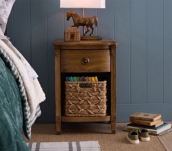 Chris Loves Julia Aged Oak Nightstand (18")