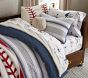 Baseball Shaped Washed Canvas Pillow