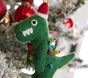 Dino Felted Wool Ornaments, Set of 3