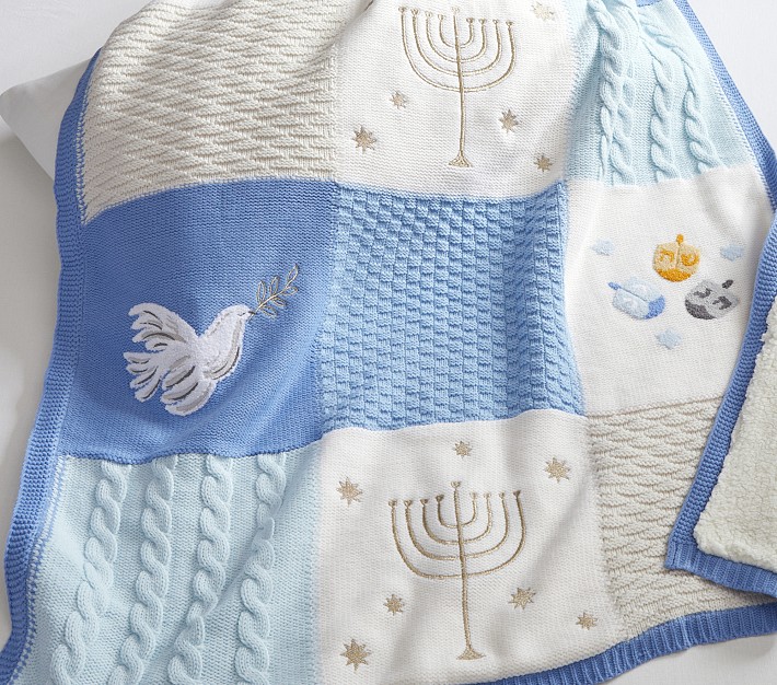 Rifle Paper Co. Hanukkah Heirloom Kid Throw Blanket