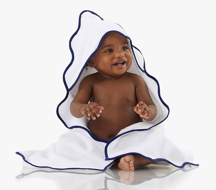 Organic Scallop Baby Hooded Towel