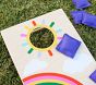 Rainbow Sun Cornhole Game Set