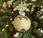 Mercury Gold &amp; Silver Glitter Ball Ornaments, Set of 7