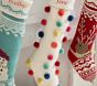 Merry &amp; Bright White Christmas Stocking