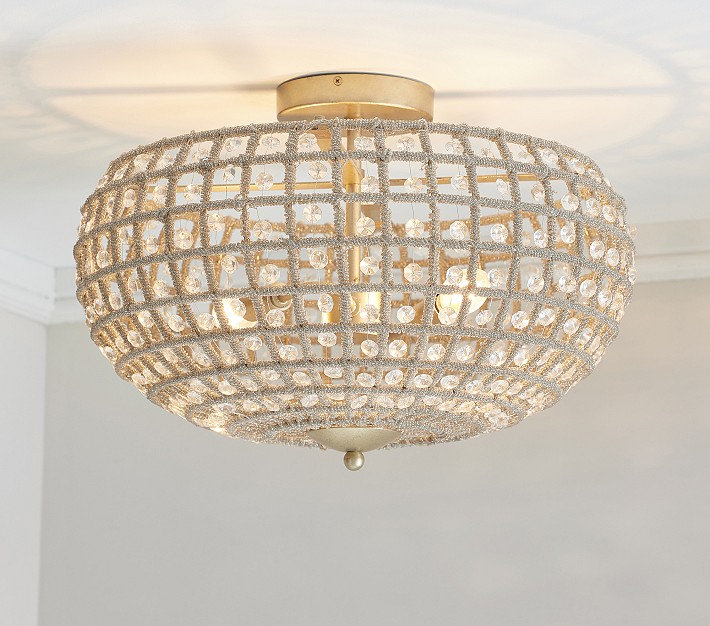 Serena Beaded Flush Mount (16&quot;)