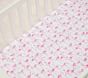 Flamingo Organic Crib Fitted Sheet