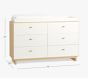 Cora Extra-Wide Dresser &amp; Topper Set (56&quot;)