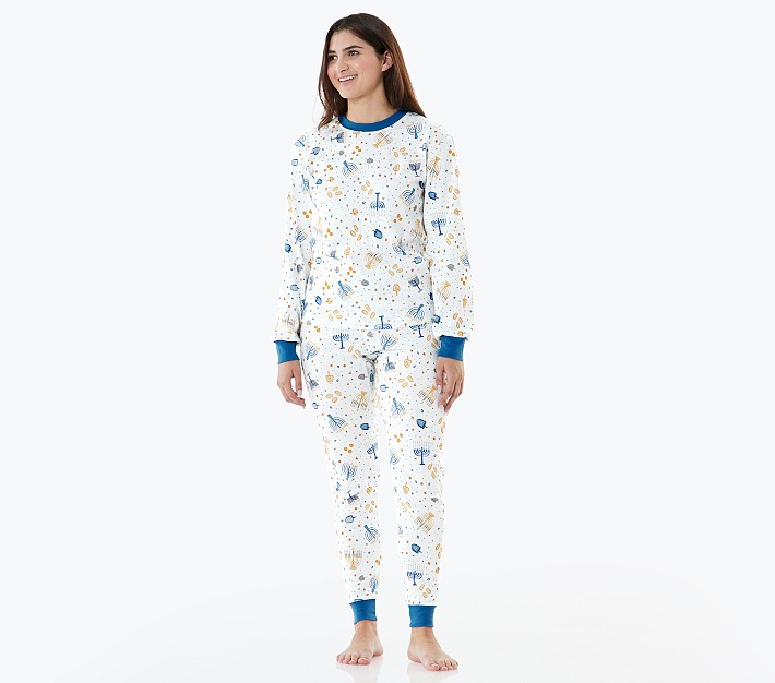 Adult Hanukkah Organic Cotton Pajama Set