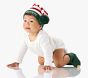 Santa's Helper Pajama, Hat and Bootie Set