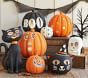 Large Black Pumpkin with Boo Luminary