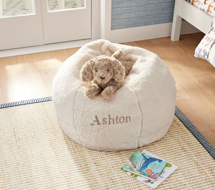 Anywhere Beanbag™, Cream Sherpa Slipcover Only