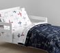 Organic Braden Planes Toddler Bed Sheet Set &amp; Pillowcase