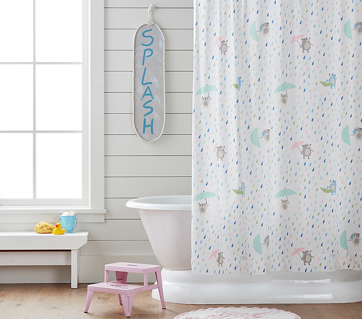 Rainy Day Critters Shower Curtain