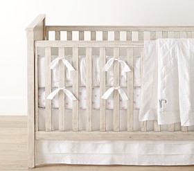 Belgian Flax Linen Eyelet Baby Bedding Crib Bedding Pottery Barn Kids