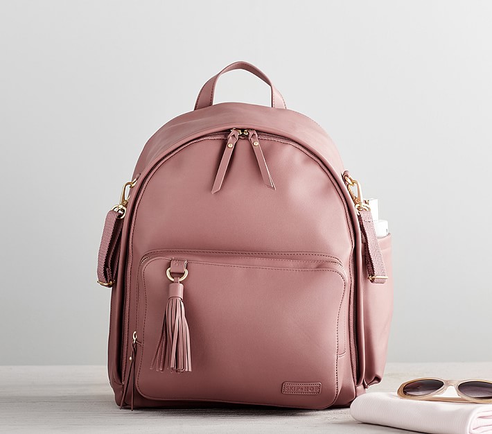  Dusty Rose Skip Hop Greenwich Simply Chic Diaper Backpack 