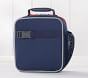 Fairfax Classic Lunch Box Solid Pink/Navy Trim