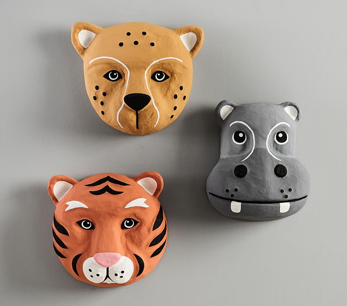 west elm x pbk Paper Mache Mask Wall Decor