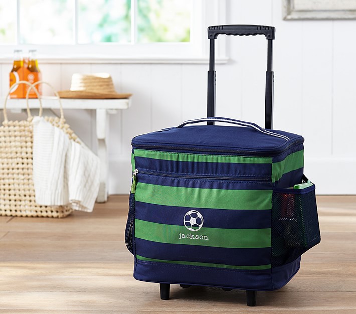 Fairfax Green/Navy Stripe Cooler