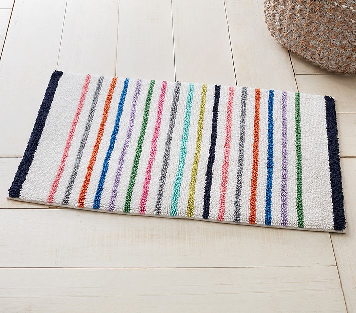 Multi Stripe Bath Mat