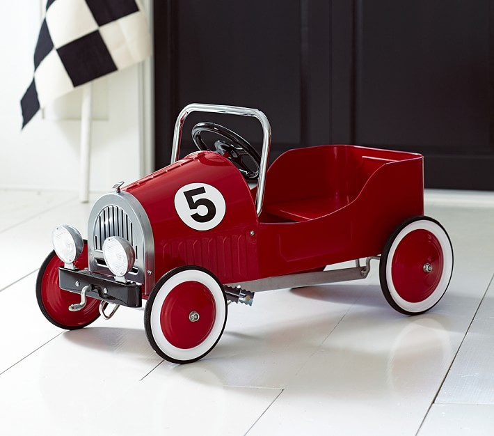 Red Retro Pedal Car