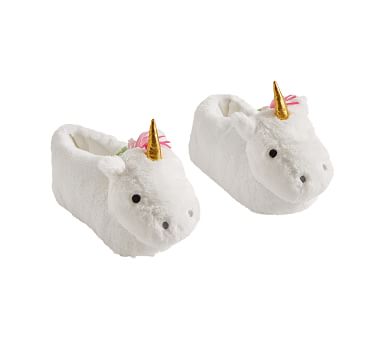 Unicorn Critter Slippers | Pottery Barn Kids