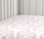 Medallion Ikat Sateen Crib Fitted Sheet