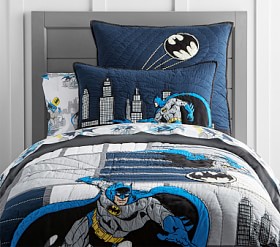 BATMAN Cityscape Kids Comforter Set Pottery Barn Kids