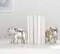 Antique Elephant Book Ends