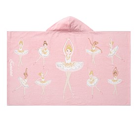 Ballerina Hooded Beach Towel | Pottery Barn Kids