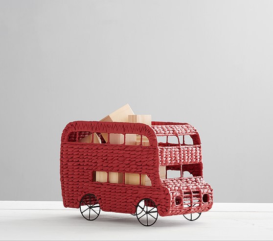Double Decker Bus Shaped Storage | Kids Storage | Pottery Barn Kids