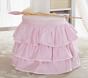 Madeline Vanity Stool, Pink Ruffles