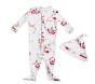 Santa's Sleigh Nursery Pajama &amp; Hat Set