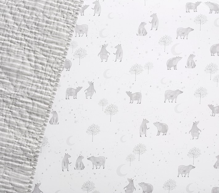 Bear Organic Crib Fitted Sheet