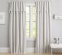 Evelyn Linen Blend Valance Tassel Blackout Curtain