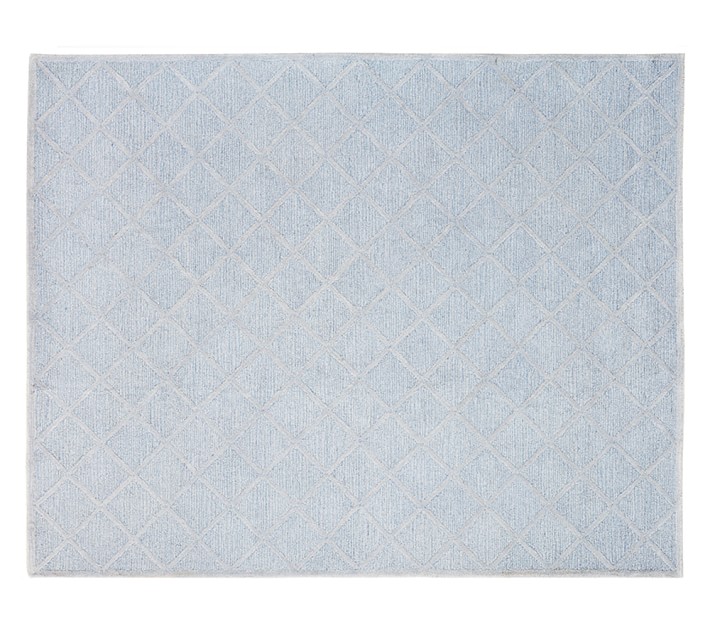 Lux Trellis Rug - Blue