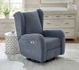 Plush Wingback Swivel Glider Recliner